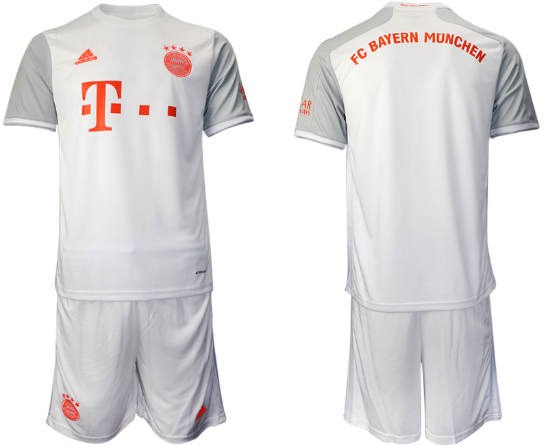 Men 2020-2021 club Bayern Munich away white Soccer Jerseys->customized soccer jersey->Custom Jersey